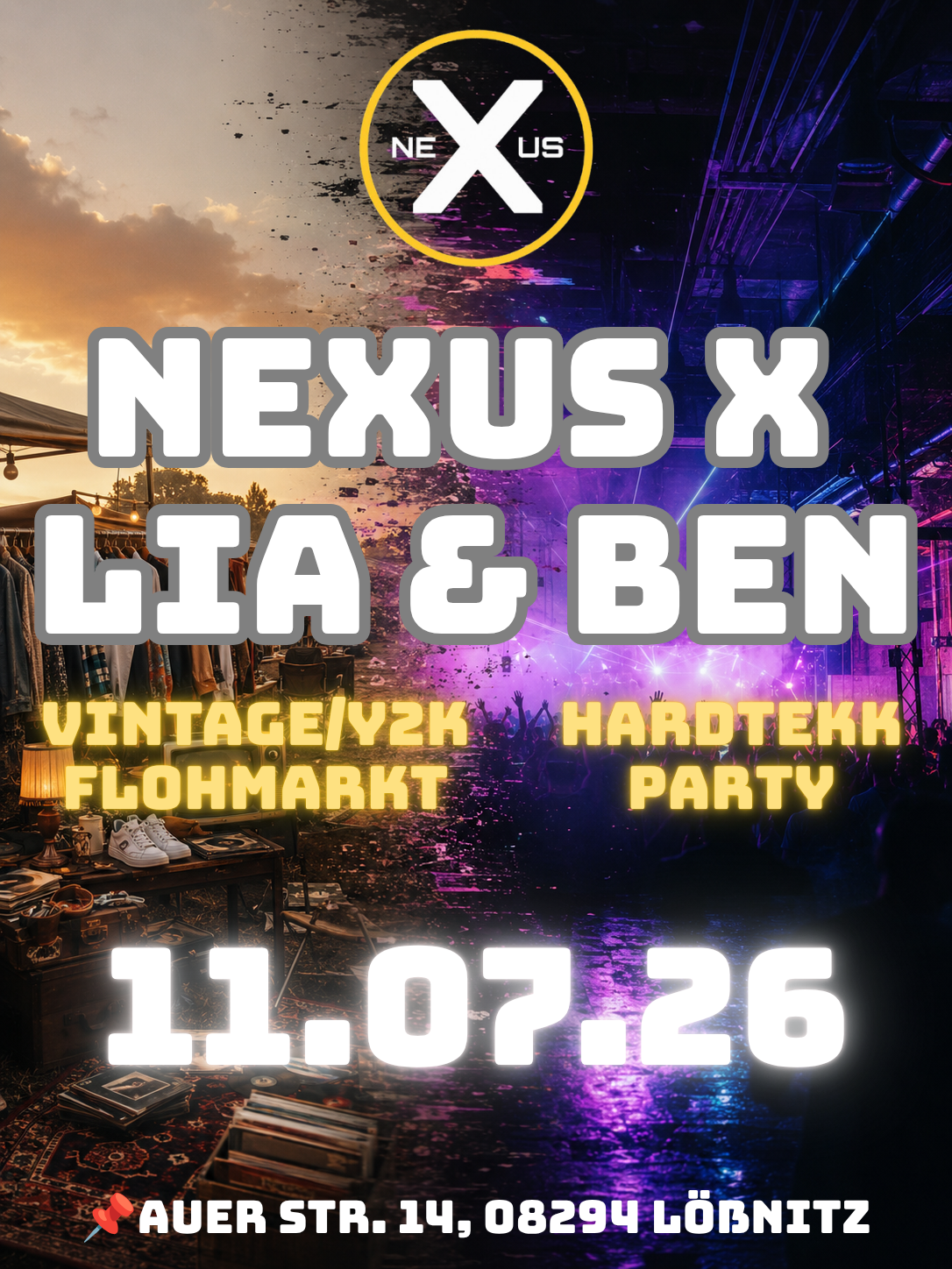 NEXUS x LIA & BEN – Event Flyer